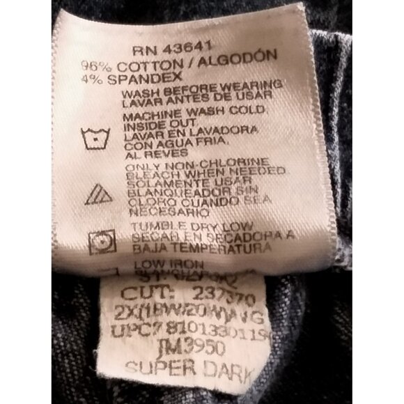 Just My Size By Hanes Size 2X Denim Capris Womens Elastic Waist Stretch - Picture 7 of 8